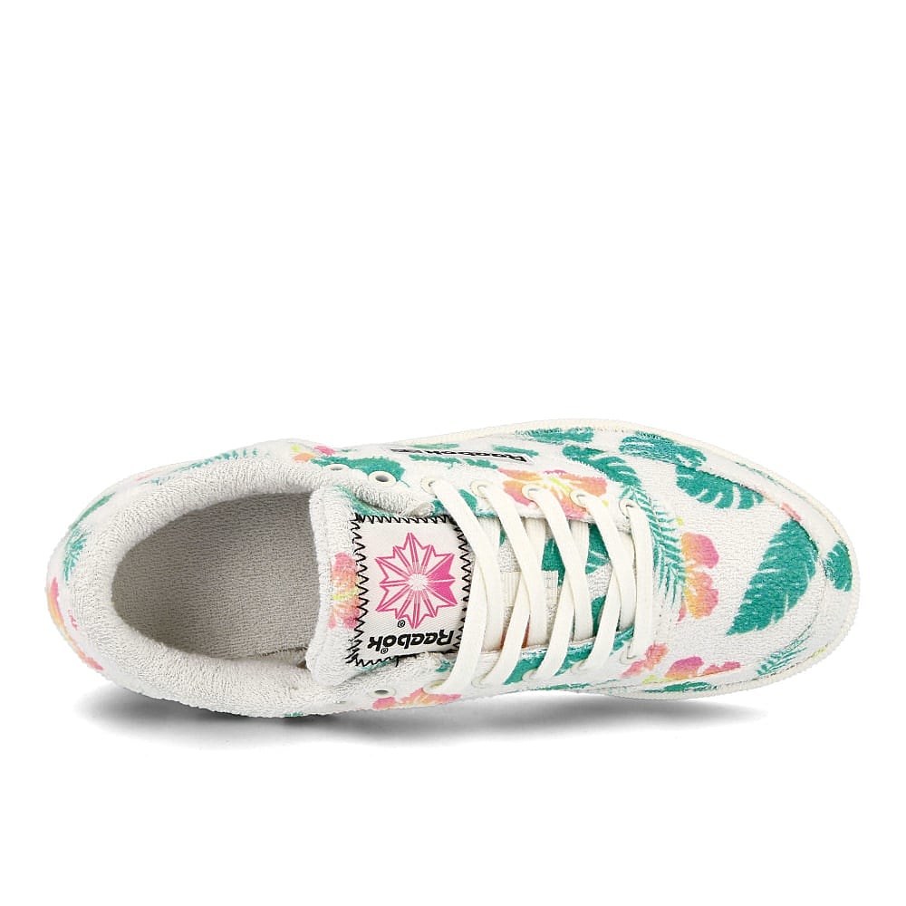 Reebok wmns club c 85 Chalk-Black-Court Green Sneakers  Detailfoto | Overkill