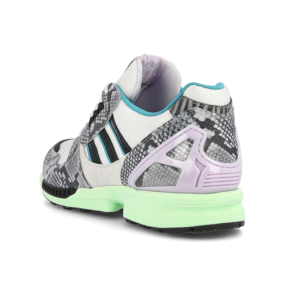 adidas zx 8000 White Tint / Core Black / Hi-Res Aqua  Close-up | Overkill