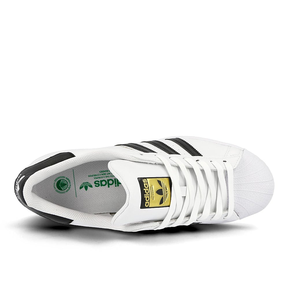 adidas superstar vegan Running White / Core Black / Green  Detail view 1 | Overkill