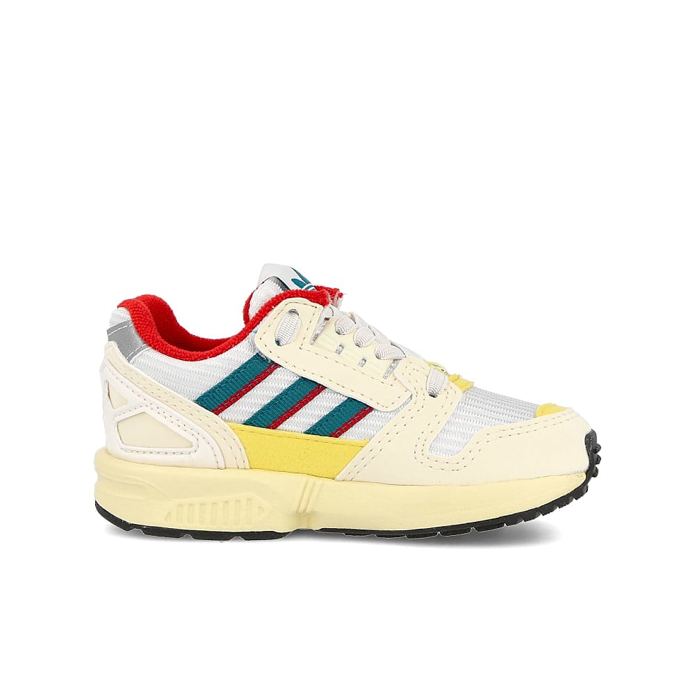 adidas zx 8000 el infants Crystal White-Scarlet-Core Black Sneakers  Silhouette | Overkill