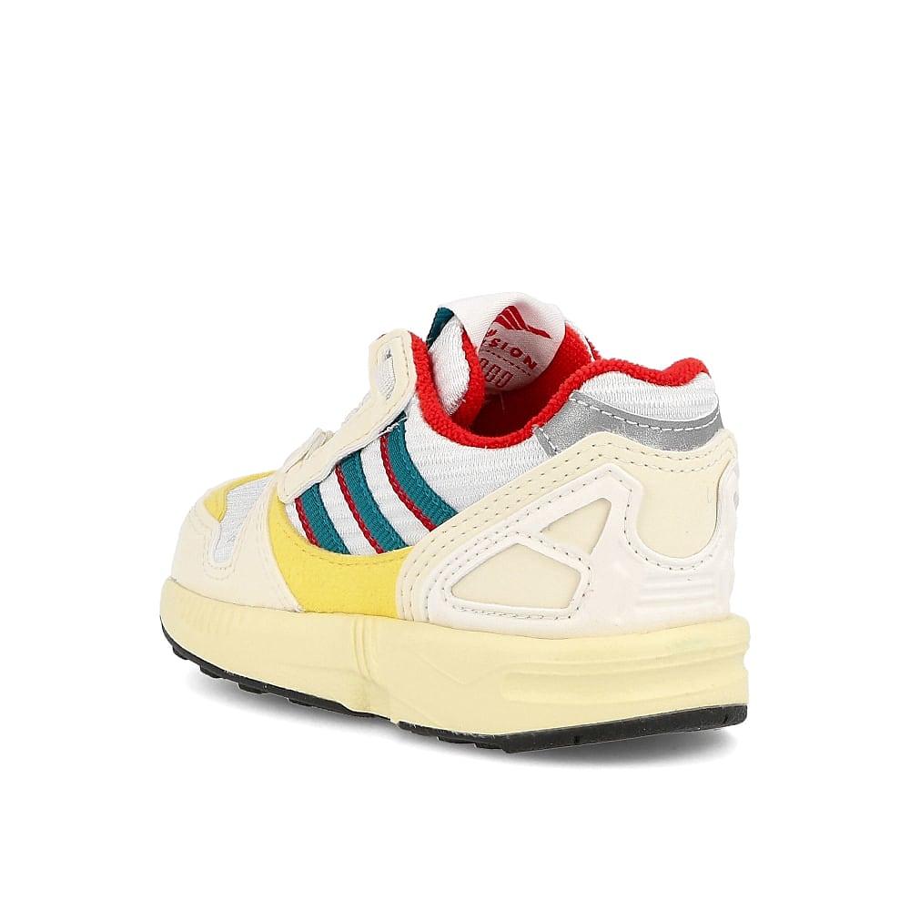 adidas zx 8000 el infants Crystal White-Scarlet-Core Black Sneakers  Material | Overkill