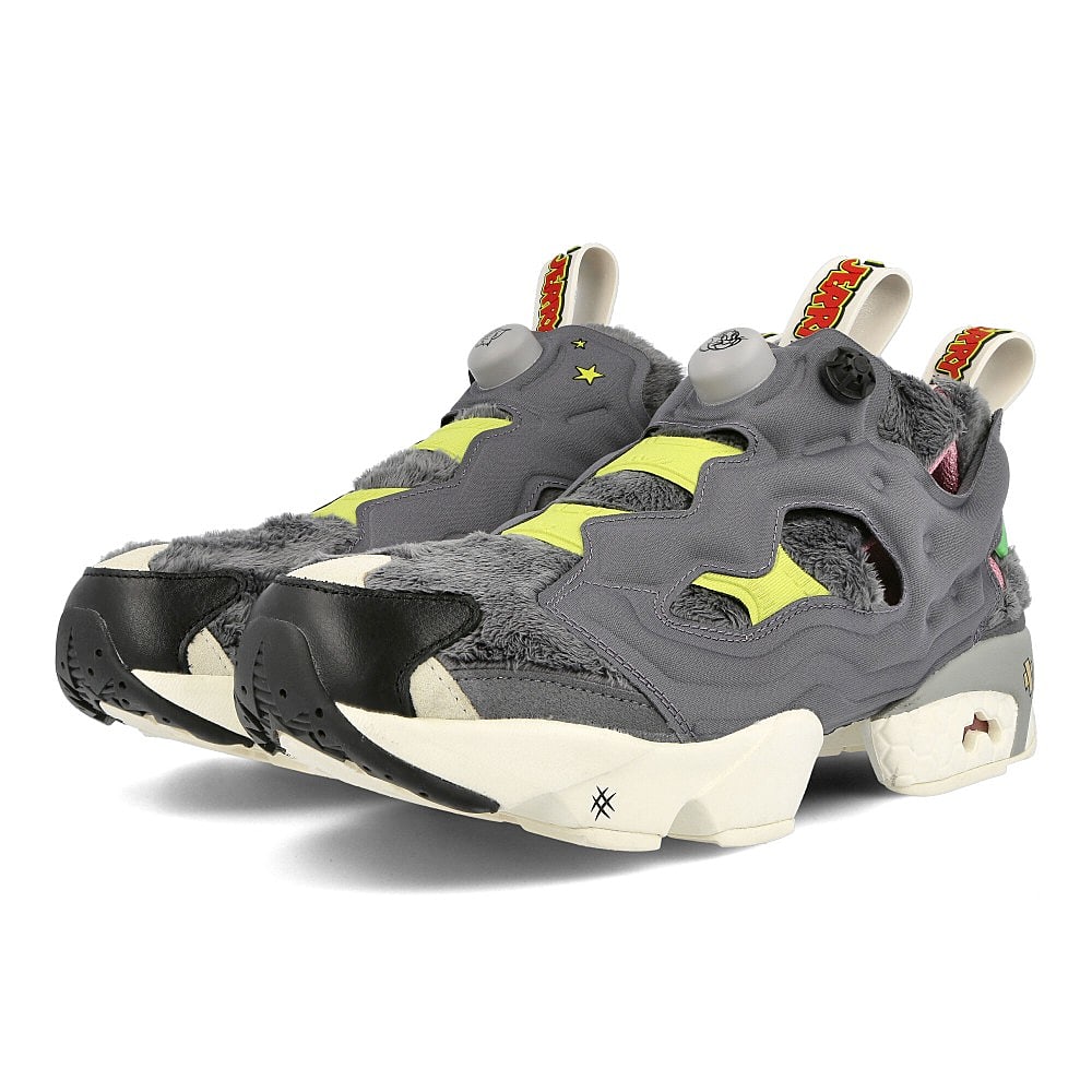 Reebok Tom & Jerry x Reebok Instapump Fury OG MU Cold Grey-Hero Yellow-Black Sneakers  Close Up | Overkill