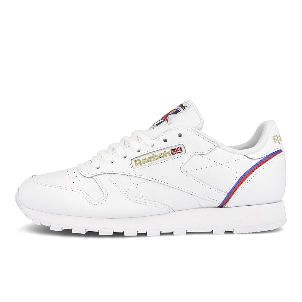 Reebok classic leather mu White-Radiant Red-Blue Blast Low Top Sneakers FW4794 | Overkill