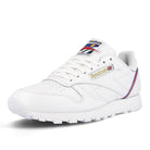 Reebok classic leather mu White-Radiant Red-Blue Blast Low Top Sneakers  Close Up | Overkill