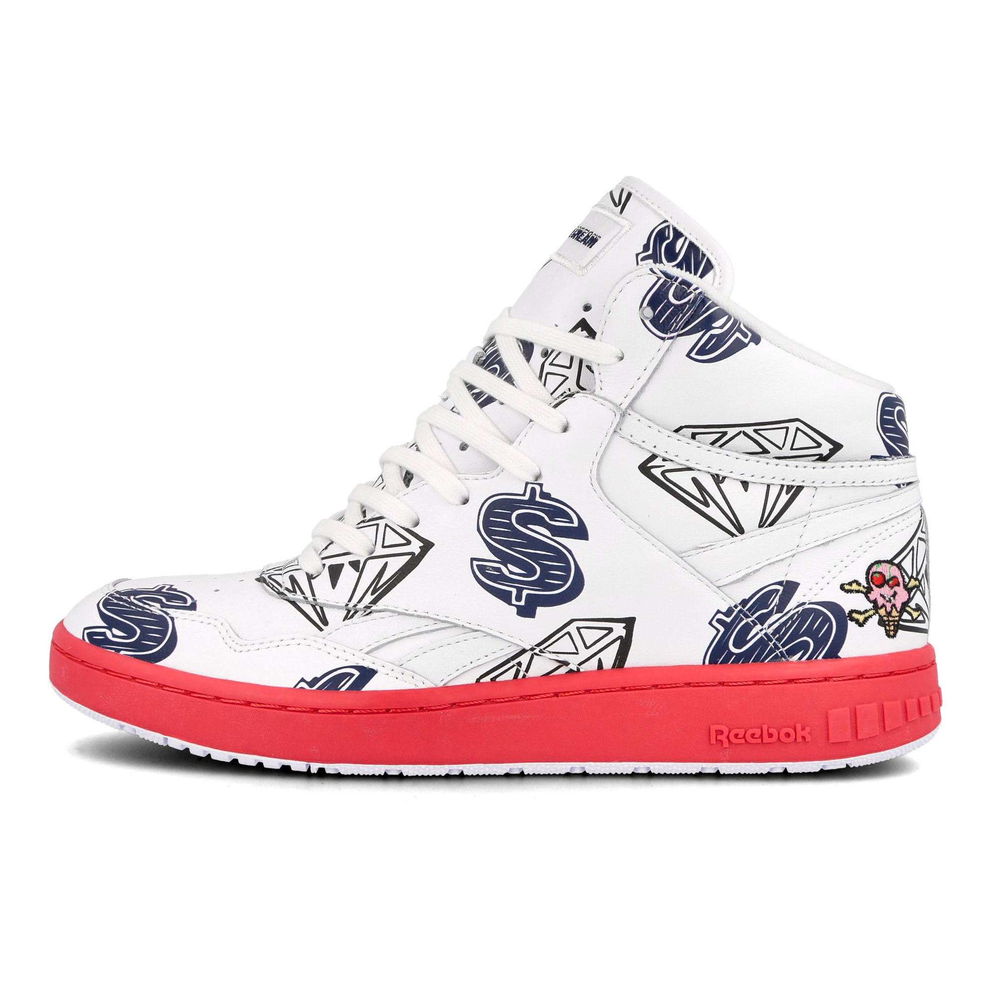 Reebok BBC Ice Cream x Reebok BB 4600 MU White / Panton / Collegiate Navy  FW7501 | Overkill
