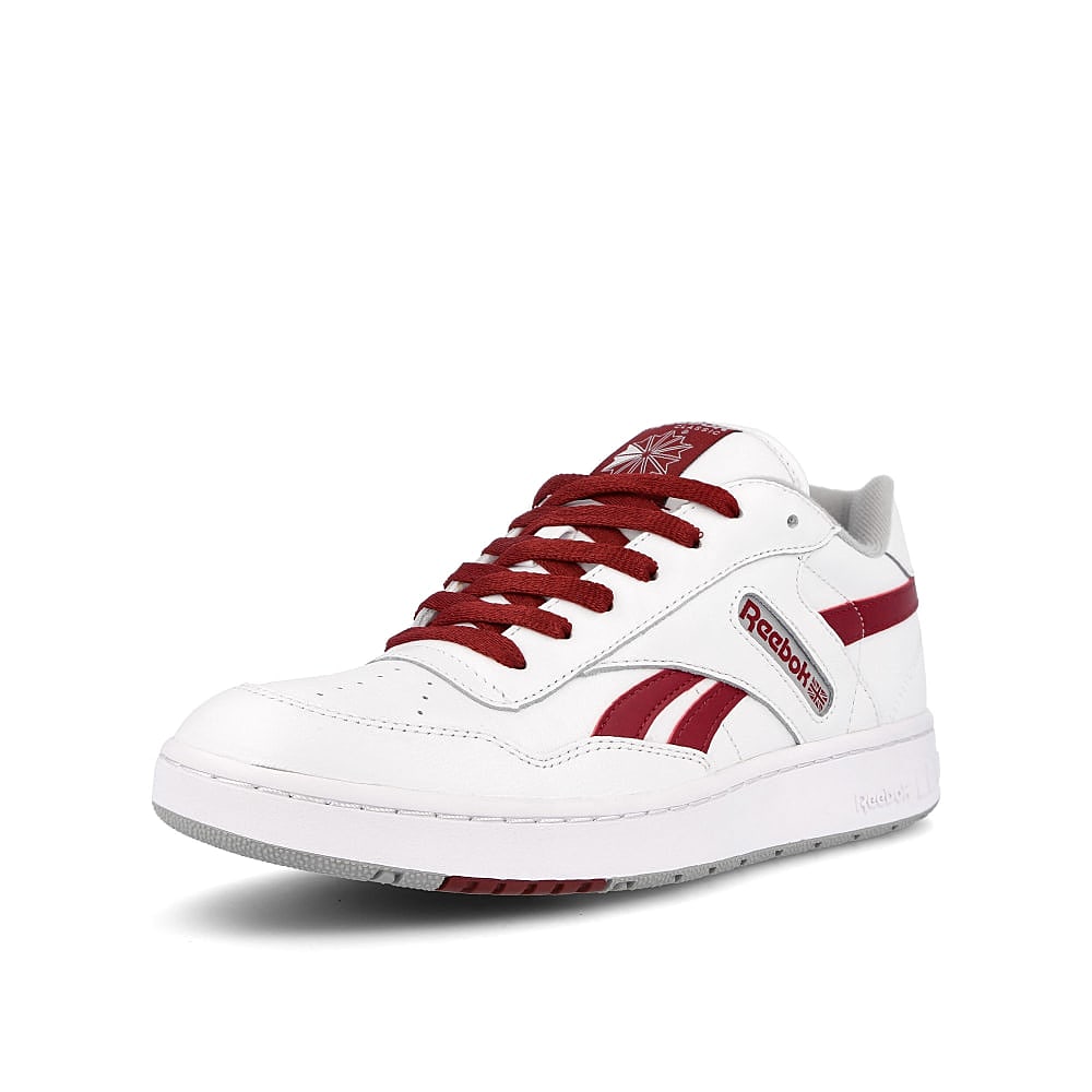 Reebok bb 4000 White-Merlot-Pure Grey Sneakers  Close Up | Overkill