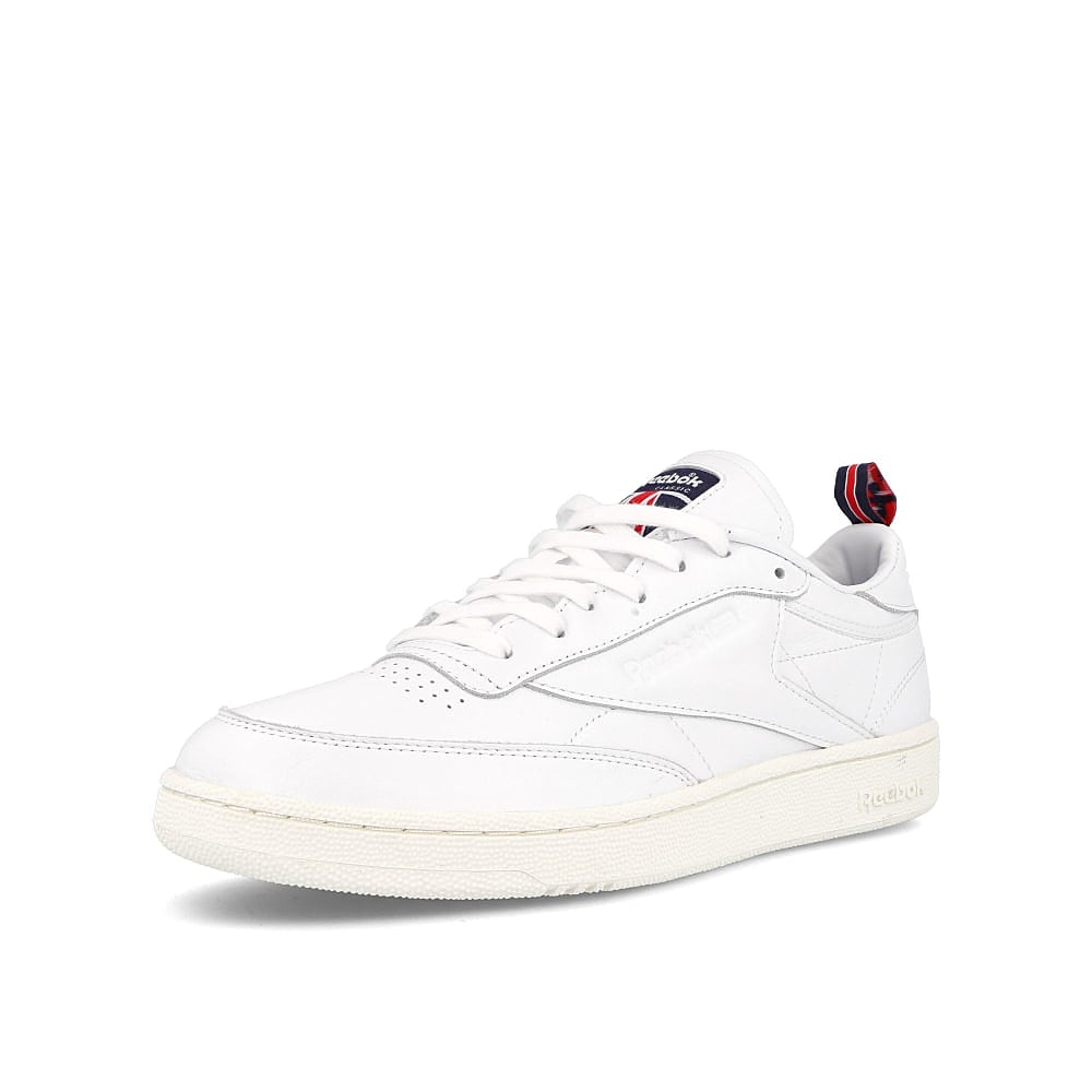 Reebok club c 85 White-Chalk-Vector Navy Sneakers  Close Up | Overkill