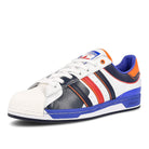 adidas superstar Footwear White-Blue-Scarlet Sneakers  Close Up | Overkill