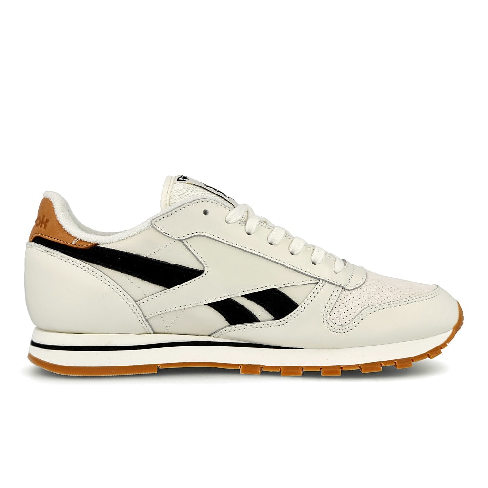 Reebok classic leather Chalk-Black-Chalk Low Top Sneakers  Silhouette | Overkill