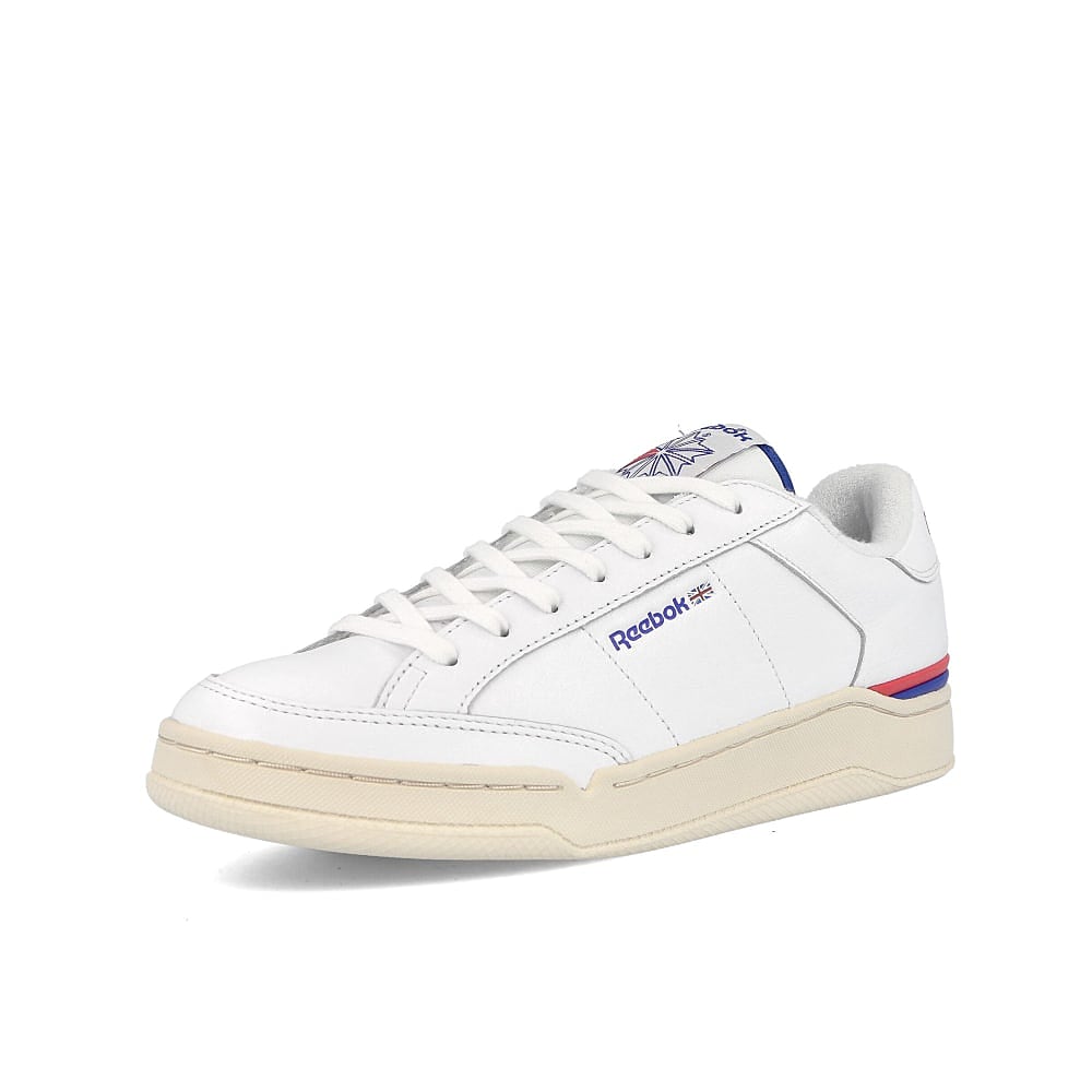 Reebok ad court Footwear White-Collegiate Royal-Vector Red Low Top Sneakers  Close Up | Overkill
