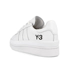 Y-3 hicho Core White-Core White-Black Low Top Sneakers  Material | Overkill