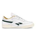 Reebok club c revenge White / Gold Metallic / Forest Green   Material | Overkill