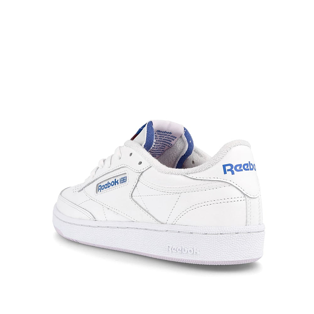 Reebok wmns club c 85 White-Luminous Lilac-Court Blue Sneakers  Material | Overkill