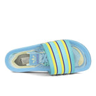 adidas adilette premium Light Aqua / Bright Yellow / Purple  Detail view 1 | Overkill