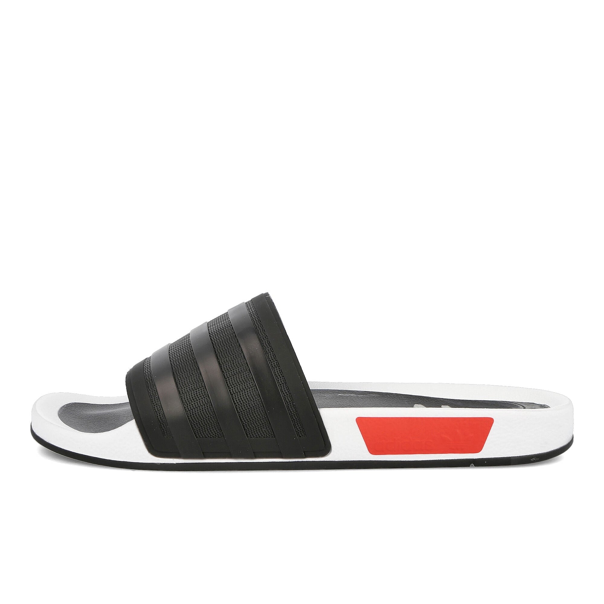 adidas adilette premium Core Black-Lush Blue-Lush Red Slides, Sandals & Slippers FX4380 | Overkill