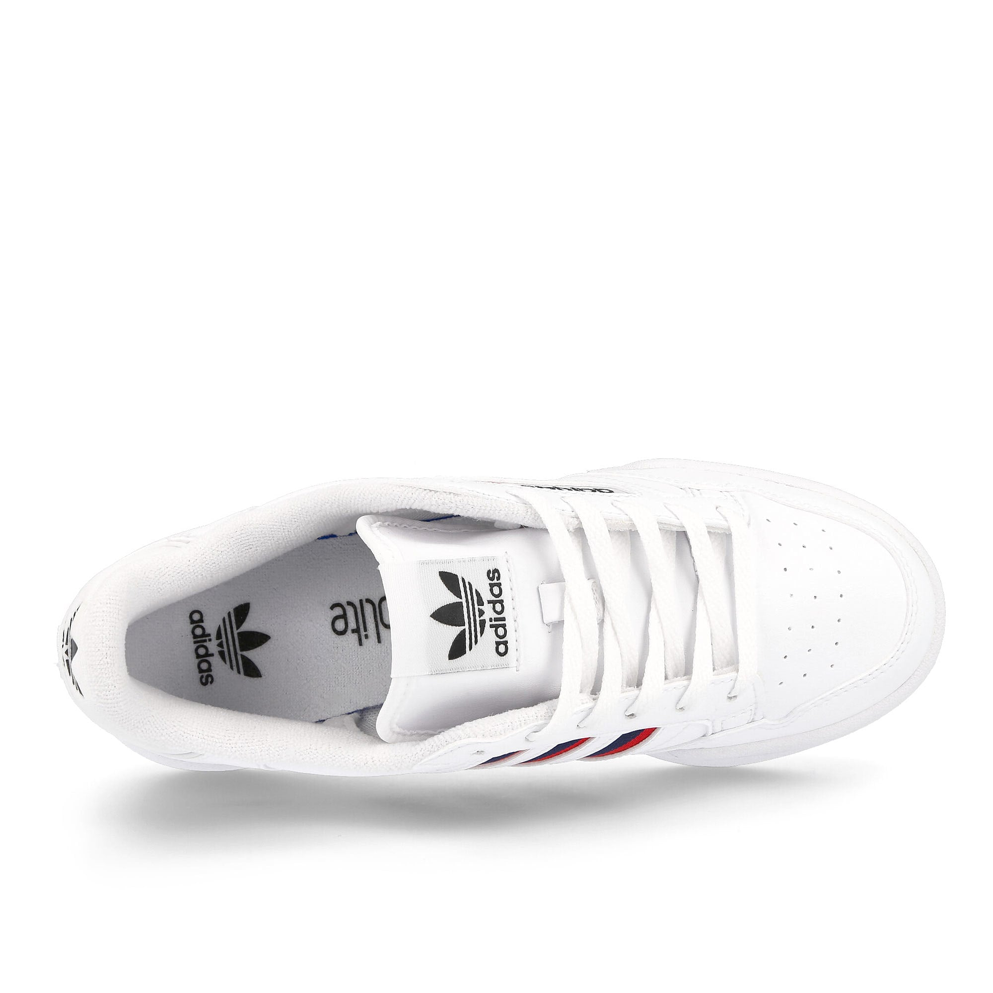 adidas continental 80 stripes Footwear White / Collegiate Navy / Vivid Red  Detail view 1 | Overkill