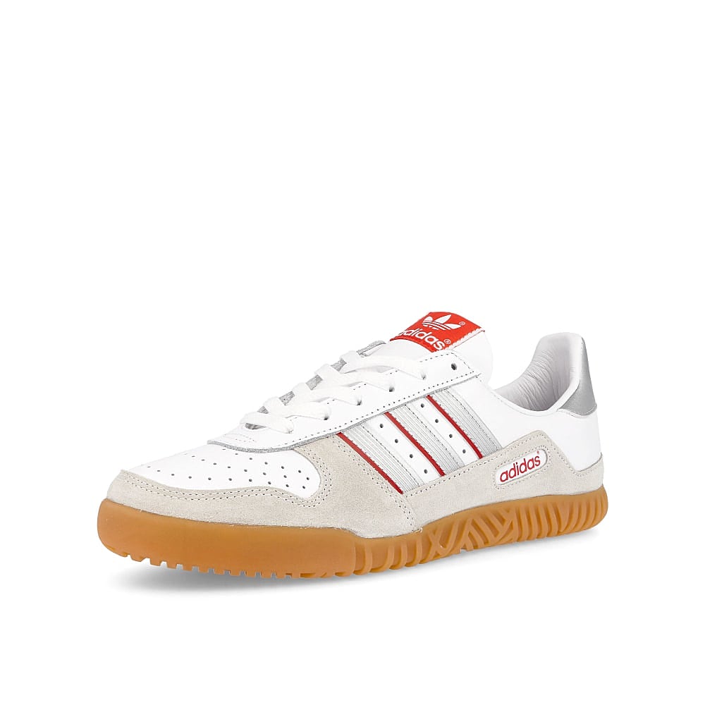 adidas indoor comp Footwear White-Silver Metallic-Off White Sneakers  Close Up | Overkill
