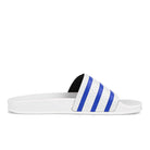 adidas adilette Footwear White / Glory Blue / Footwear White   Material | Overkill