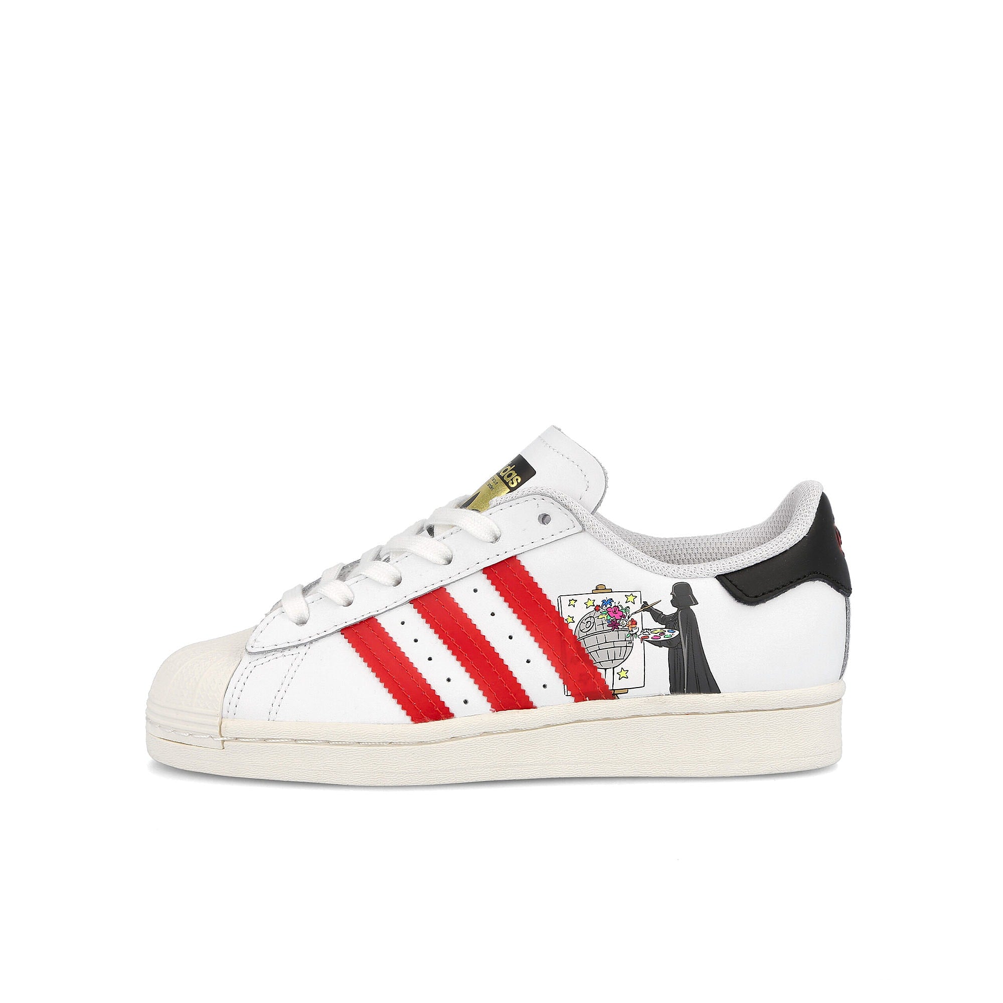 adidas Star Wars x adidas Superstar Junior Footwear White / Scarlet / Chalk White   Material | Overkill