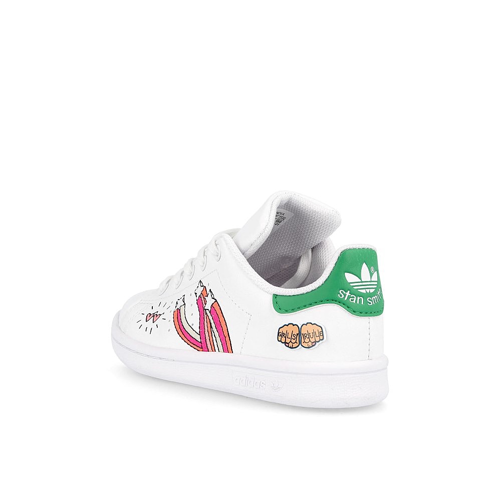 adidas stan smith c Footwear White / Footwear White / Vivid Green  Close-up | Overkill