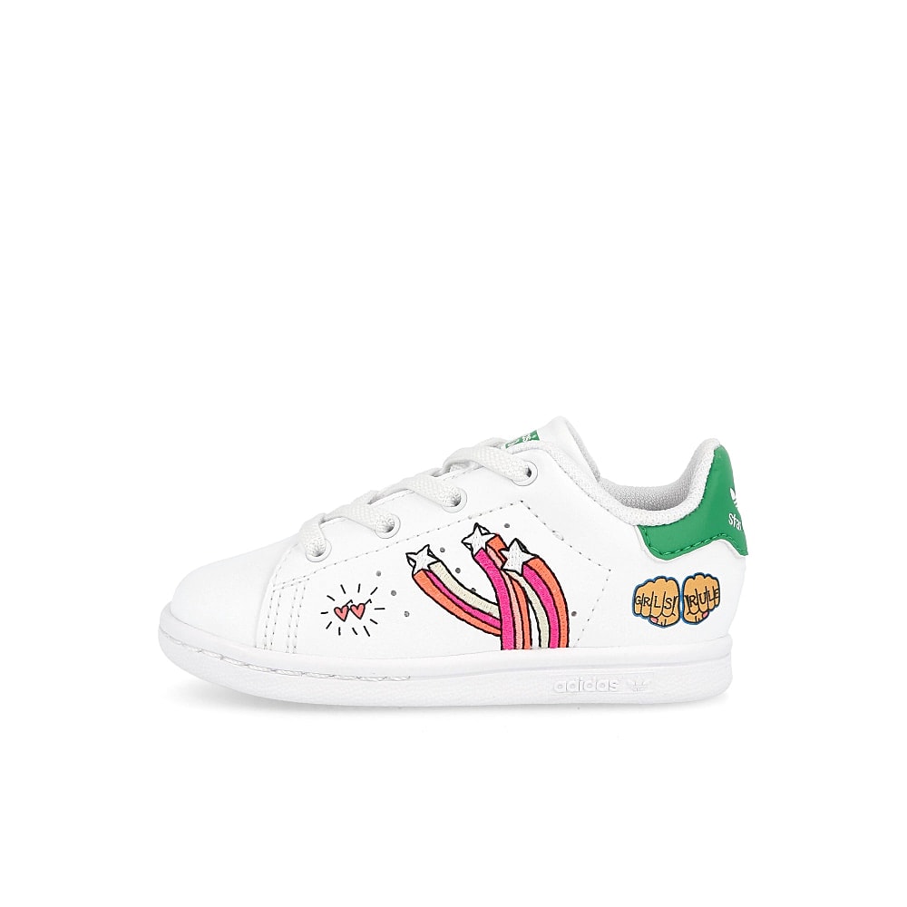 adidas stan smith el infants Footwear White / Footwear White / Vivid Green  FX5978 | Overkill