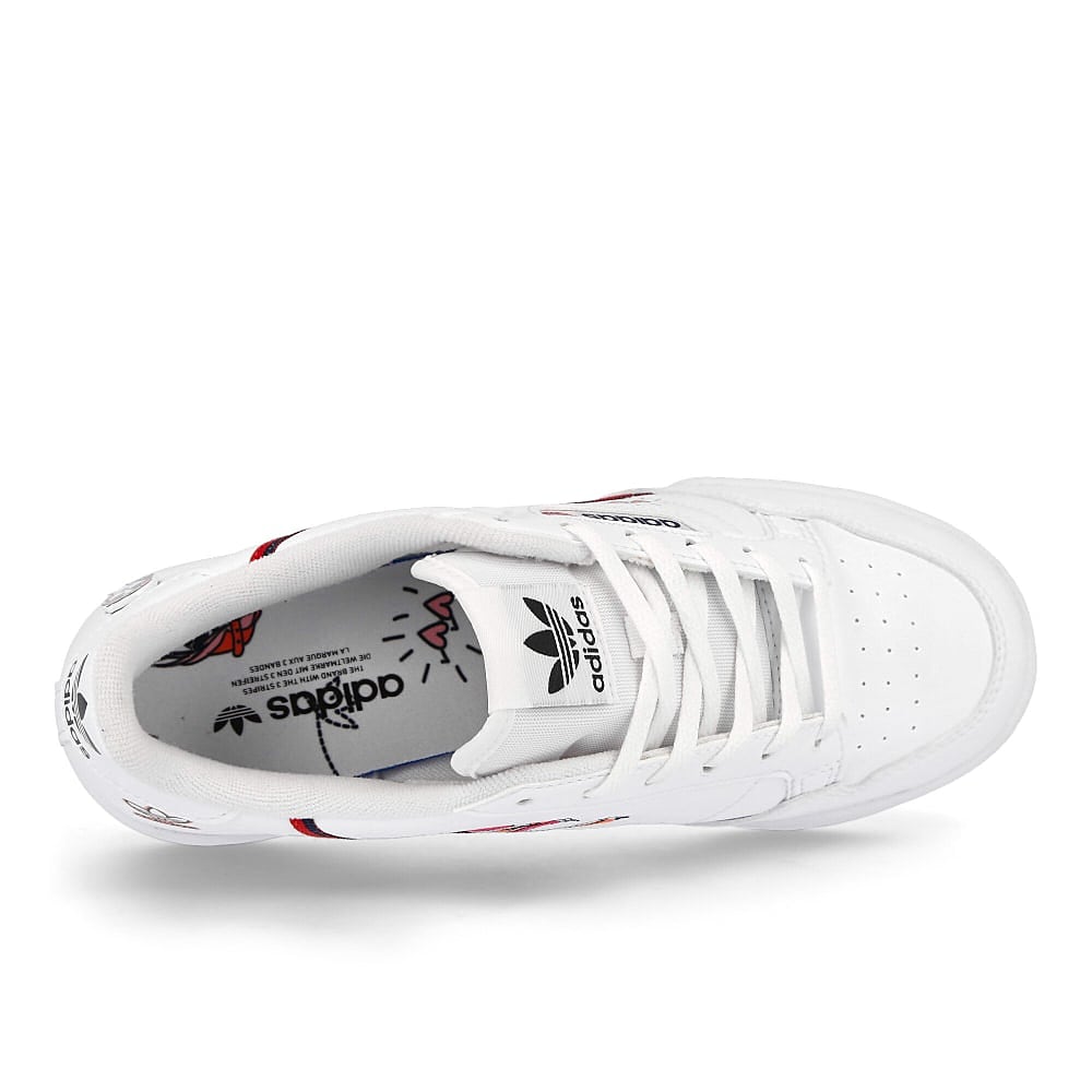 adidas continental 80 junior Footwear White / Collegiate Navy / Scarlet  Detail view 1 | Overkill
