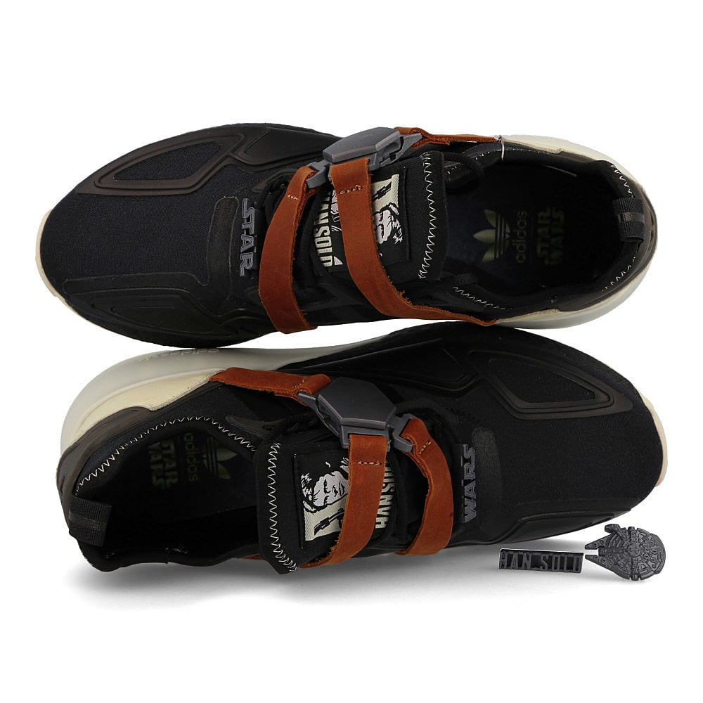 adidas Star Wars x adidas ZX 2K BOOST Hansolo Core Black-Core Black-Sand Sneakers  Detailfoto | Overkill