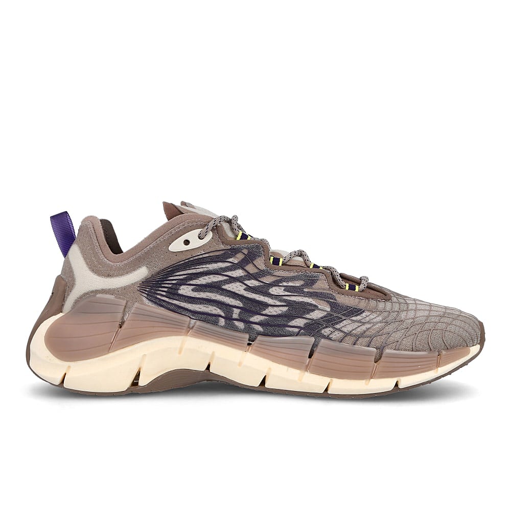 Reebok zig kinetica ii Boulder Grey / Dark Orchid / Classic White   Material | Overkill