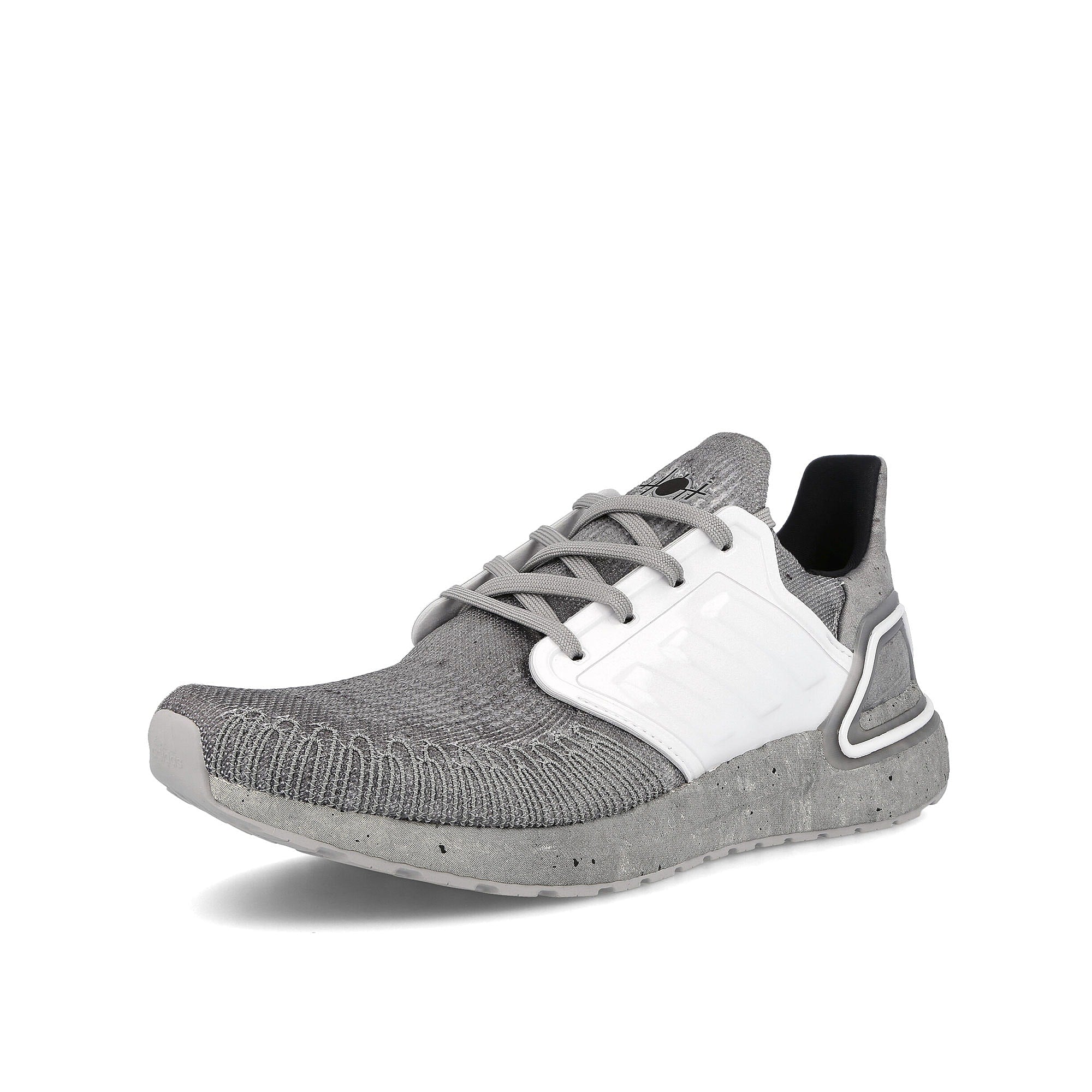 adidas James Bond x adidas Ultraboost 20 Grey Two-Footwear White-Core Black Sneakers  Close Up | Overkill