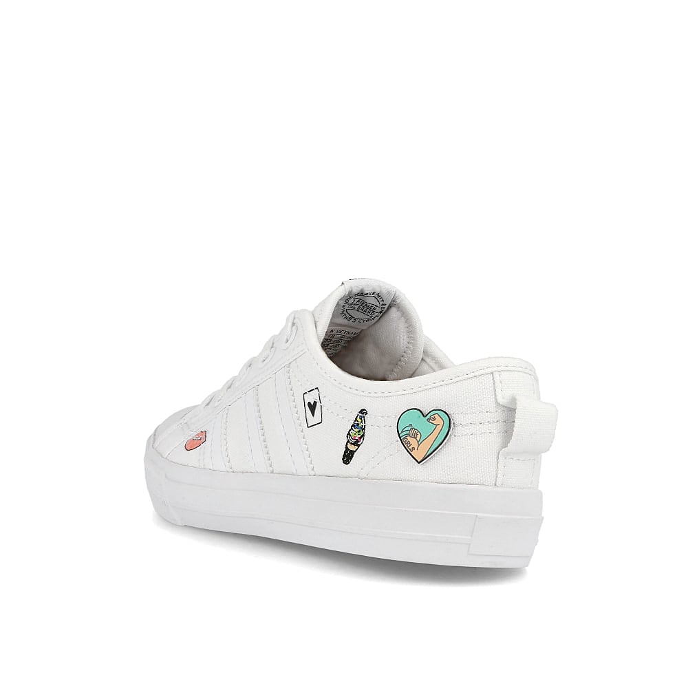 adidas nizza c Footwear White / Footwear White / Footwear White  Close-up | Overkill