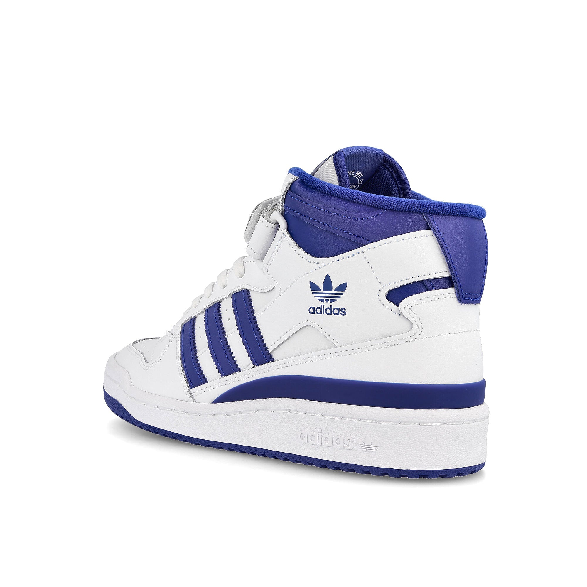 adidas forum mid Footwear White / Team Royal Blue / Footwear White  Close-up | Overkill