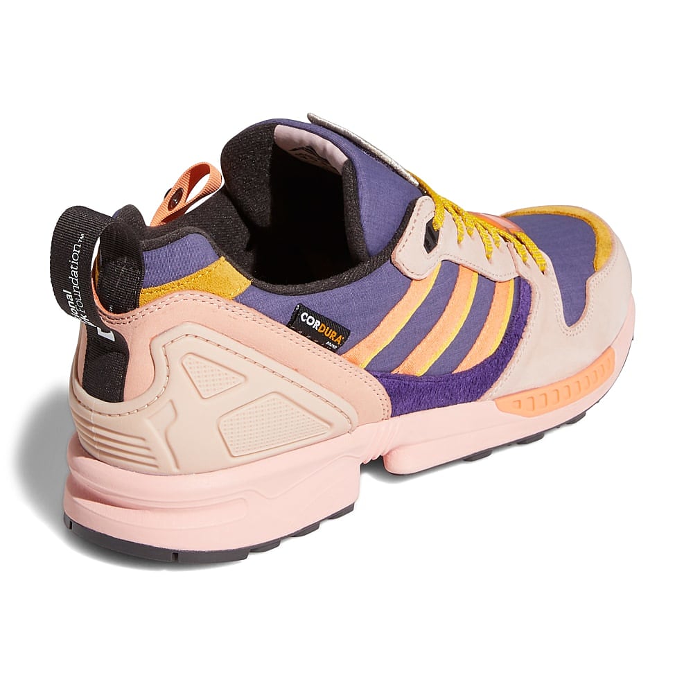 adidas National Park Foundation x adidas ZX 5000 Joshua Tree Vapour Pink / Easy Orange / Tech Purple  Close-up | Overkill