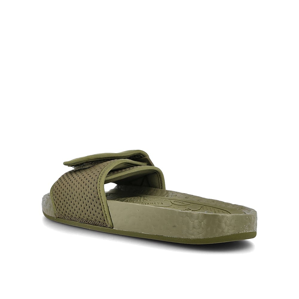 adidas Pharrell Williams x adidas Chancletas HU Olive Cargo-Olive Cargo-Olive Cargo Slides, Sandals & Slippers  Material | Overkill