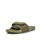 adidas Pharrell Williams x adidas Chancletas HU Olive Cargo-Olive Cargo-Olive Cargo Slides, Sandals & Slippers  Close Up | Overkill