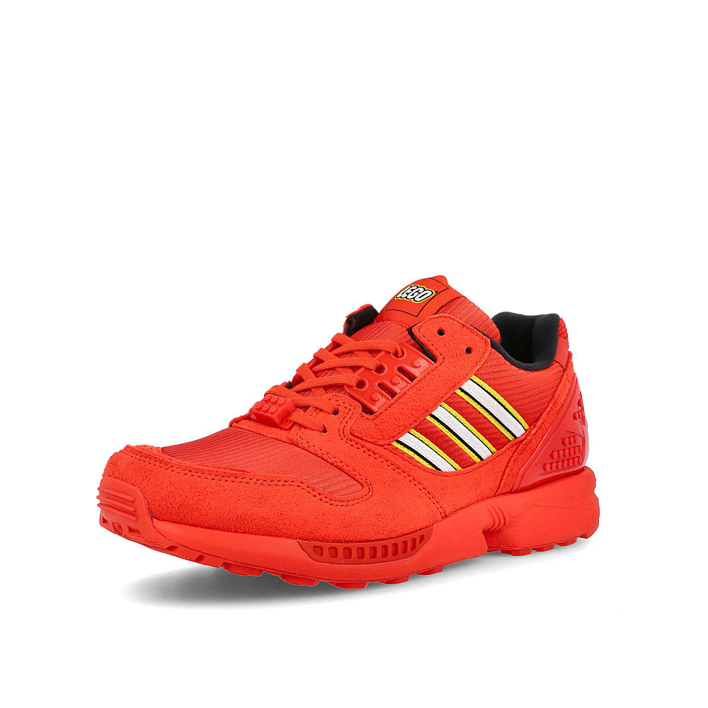 adidas LEGO x adidas ZX 8000 Active Red-Footwear White-Active Red Sneakers  Close Up | Overkill