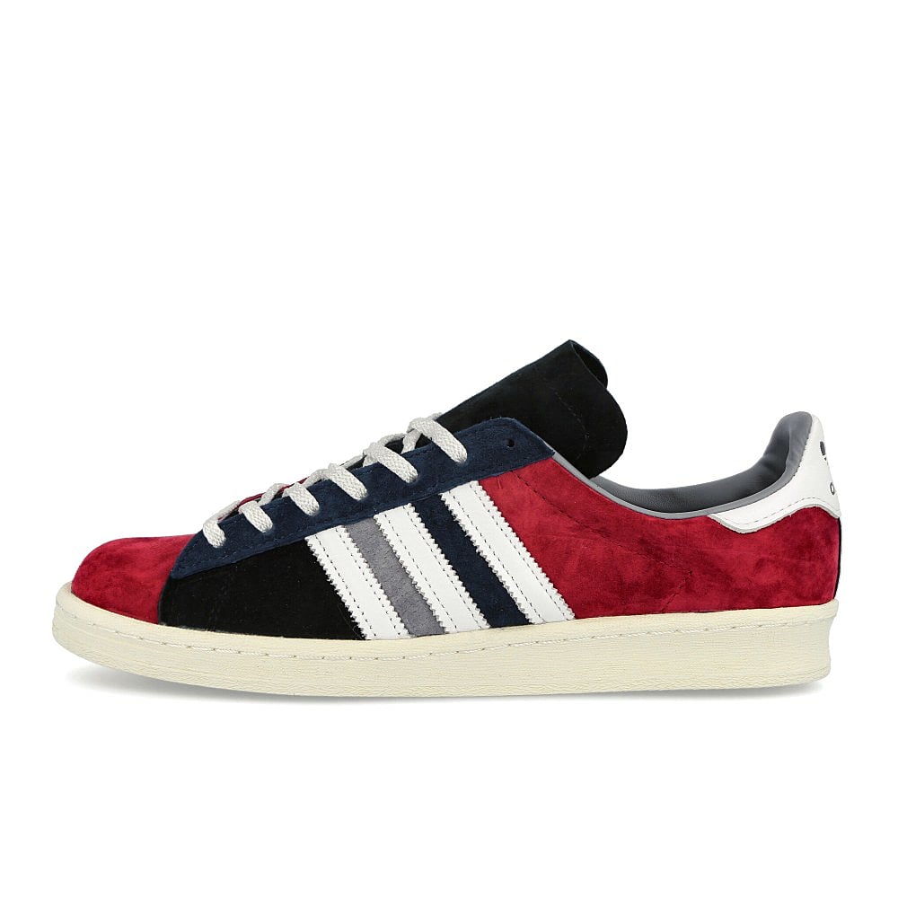 adidas campus 80s Collegiate Burgundy-Footwear White-Collegiate Navy Low Top Sneakers  Silhouette | Overkill
