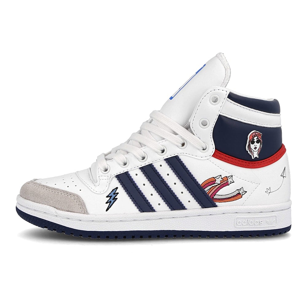 adidas top ten junior Footwear White-Crew Blue-Bright Blue Sneakers FY7163 | Overkill