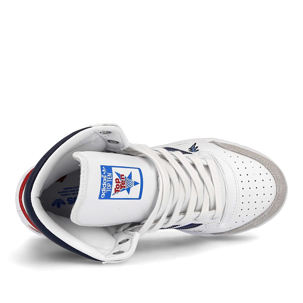 adidas top ten junior Footwear White-Crew Blue-Bright Blue Sneakers  Detailfoto | Overkill