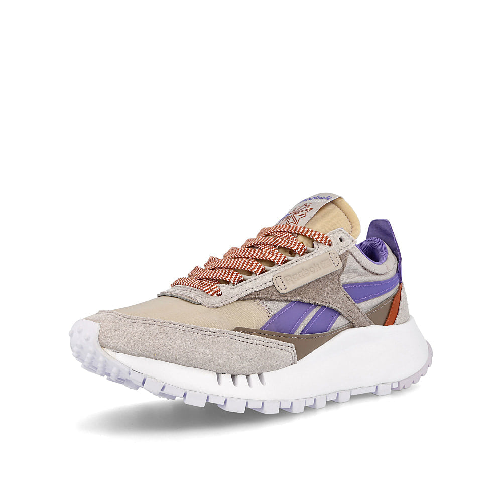 Reebok wmns classic legacy Sand Stone-Hyper Purple-Baked Earth Sneakers  Close Up | Overkill