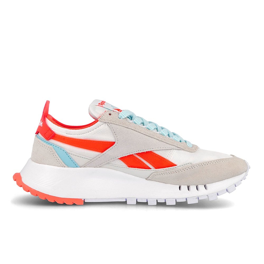Reebok wmns classic legacy White-Orange Flare-Digital Glow Sneakers  Silhouette | Overkill