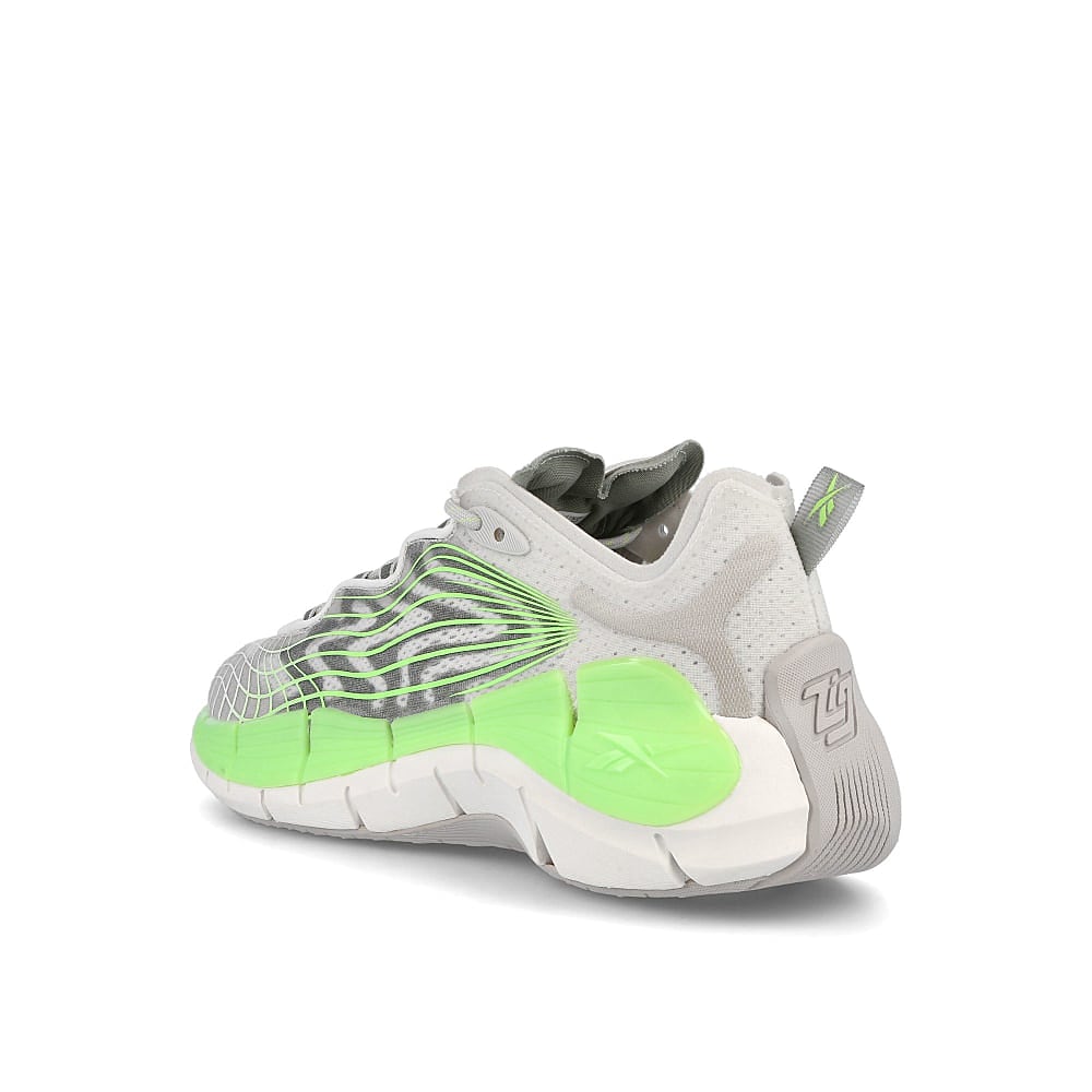 Reebok zig kinetica ii Pure Grey 2-Neon Mint-Harmony Green Sneakers  Material | Overkill