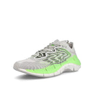 Reebok zig kinetica ii Pure Grey 2-Neon Mint-Harmony Green Sneakers  Close Up | Overkill
