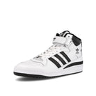 adidas forum mid Footwear White-Core Black-Footwear White Sneakers  Close Up | Overkill