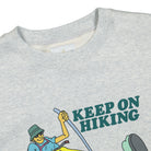 Gramicci Keep On Hiking Sweatshirt Ash Heather Sweatshirts Close-up | Overkill