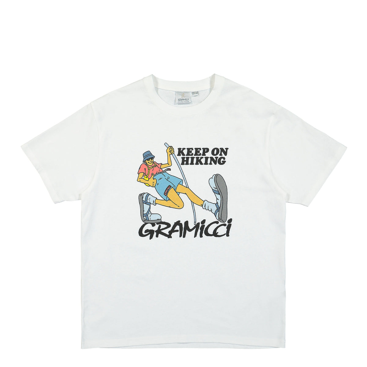 Gramicci Keep On Hiking Tee White T-Shirts G2SU-T007 | Overkill