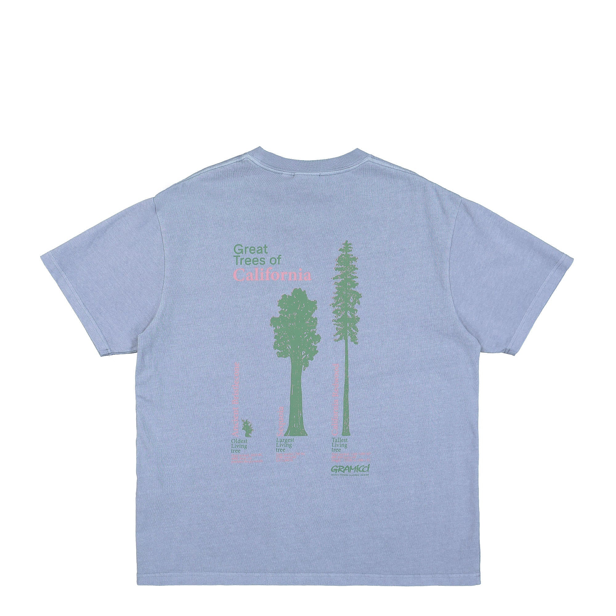 Gramicci Cali Trees Tee Dusty Purple T-Shirts Close-up | Overkill