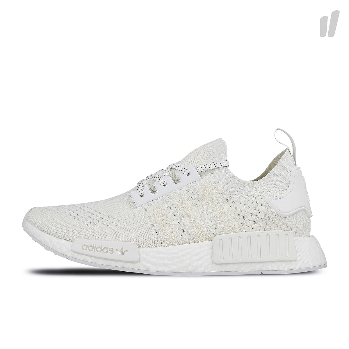 adidas nmd r1 primeknit Running White / Running White / Linen Green Sneakers G54634 | Overkill