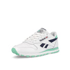 Reebok wmns classic leather Footwear White / Pixel Mint / Vector Navy  Detailfoto | Overkill