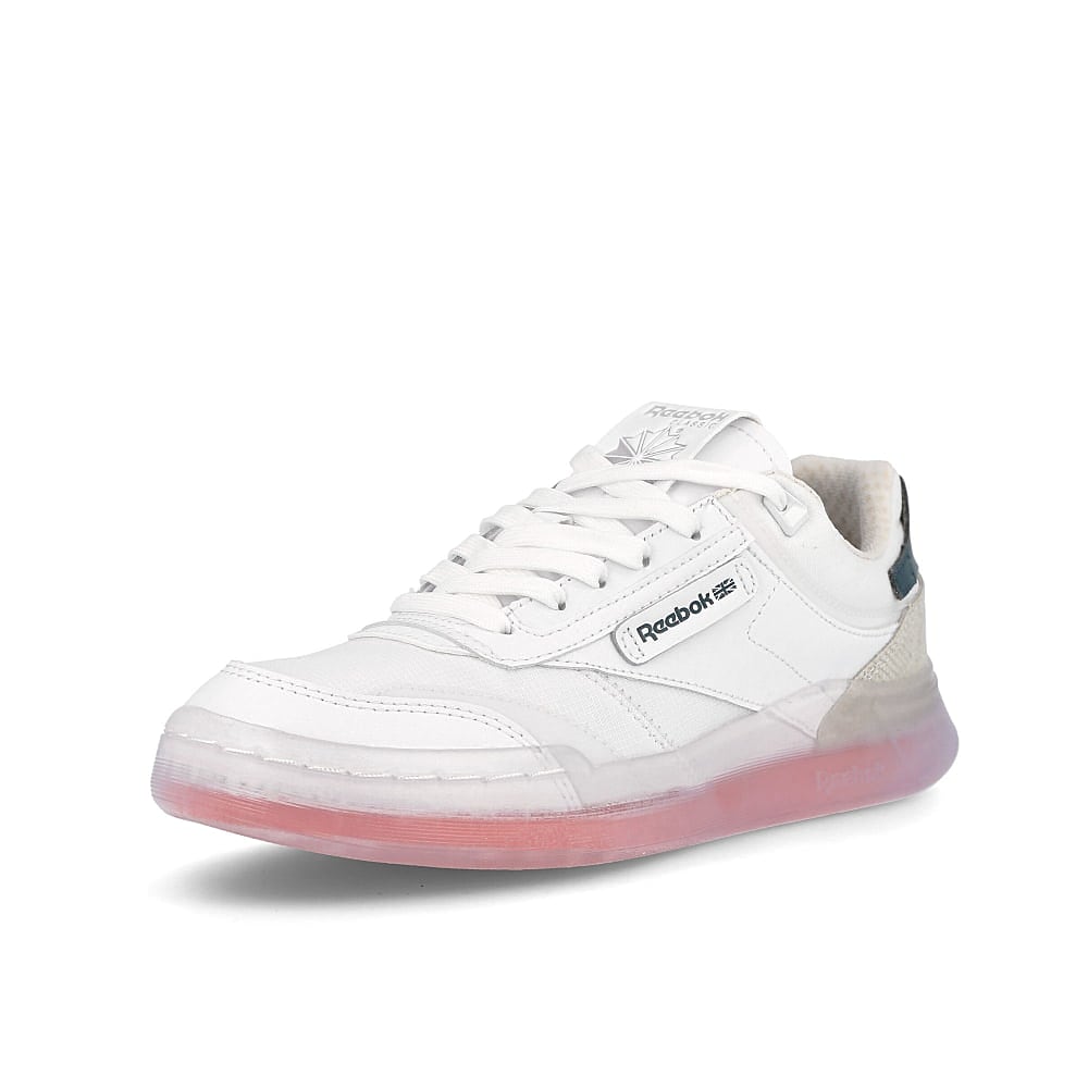 Reebok wmns club c legacy White / Twisted Coral / Forest Green  Detailfoto | Overkill