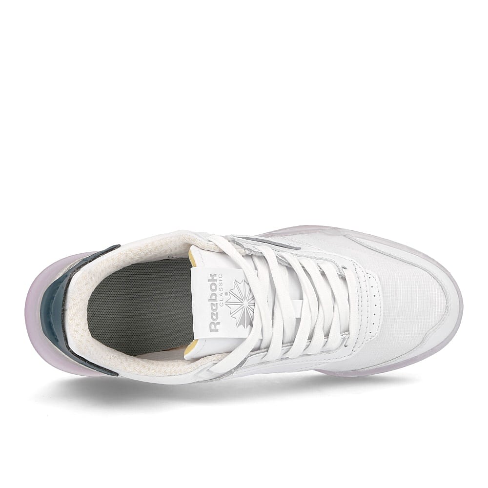 Reebok wmns club c legacy White / Twisted Coral / Forest Green  Detail view 1 | Overkill